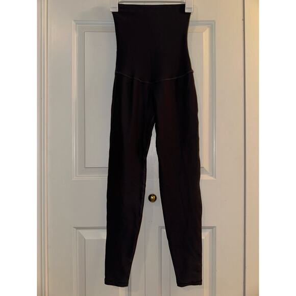 Postpartum High-Waisted Black Leggings - Picture 1 of 10